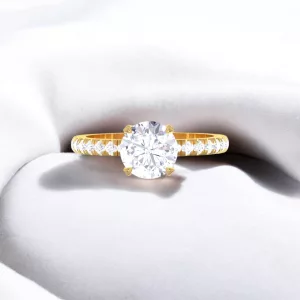 Solitaire Parisienne - Or jaune - Maison Haddad Joaillerie Paris