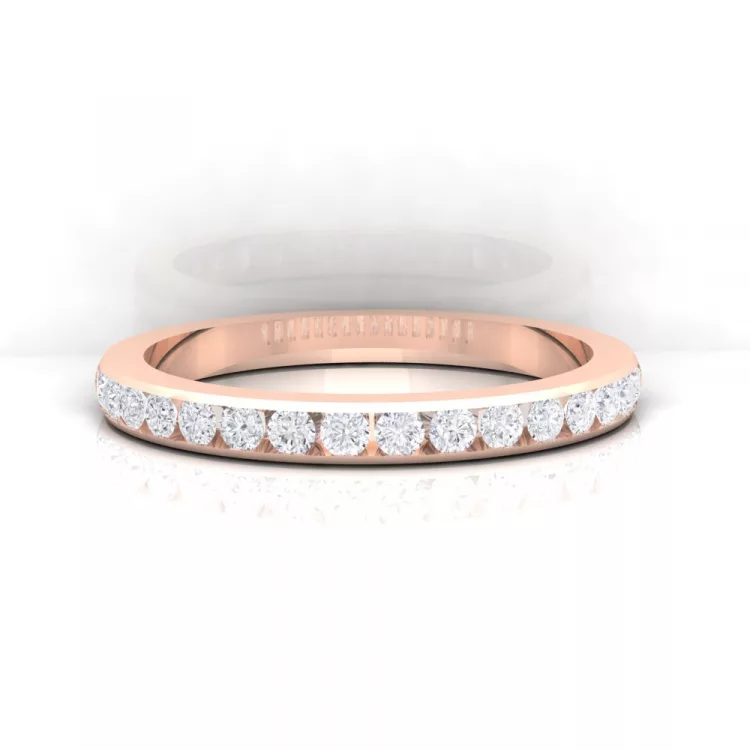 Alliance Eternity I · Or jaune - Diamant rouge - Maison Haddad Joaillerie Paris - vue 1