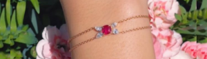 Bracelet mot d'amourd rubis - Maison Haddad Joaillerie