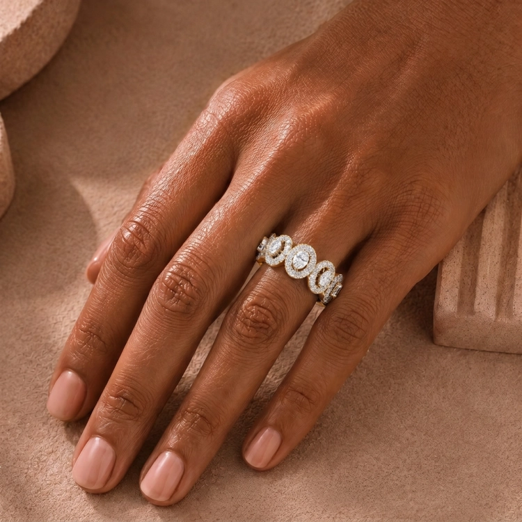Bague Pure - Diamant blanc et or jaune - Maison Haddad Joaillerie