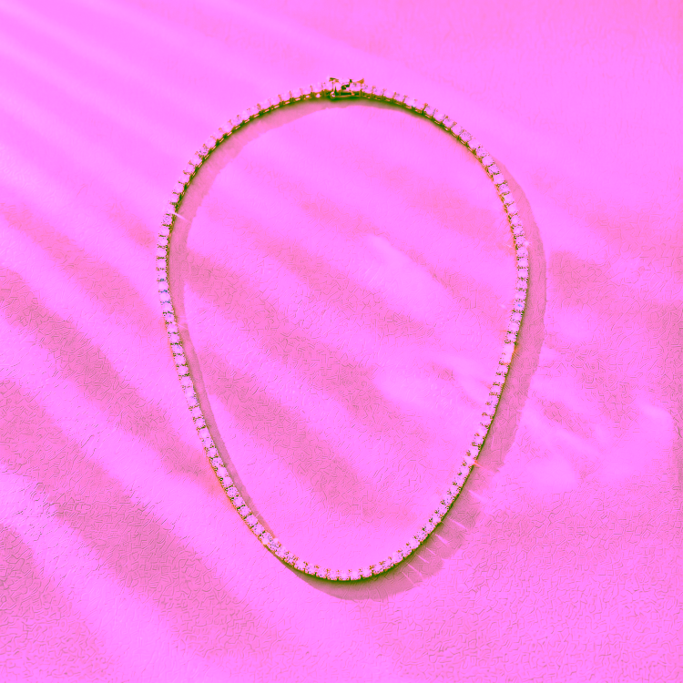 Rivière de diamant Eternity - Tennis necklace - Maison Haddad Joaillerie