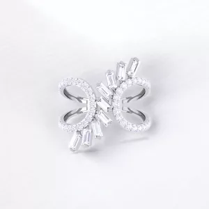 Bague Aura - Diamant Blanc - Or blanc - Maison Haddad Joaillerie Paris
