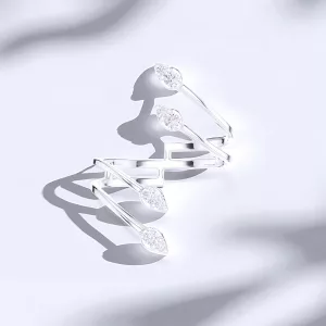 Bague ELA - Diamant Blanc - Or blanc - Maison Haddad Joaillerie Paris