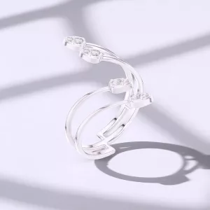 Bague ELA - Diamant Blanc - Or blanc - Maison Haddad Joaillerie Paris